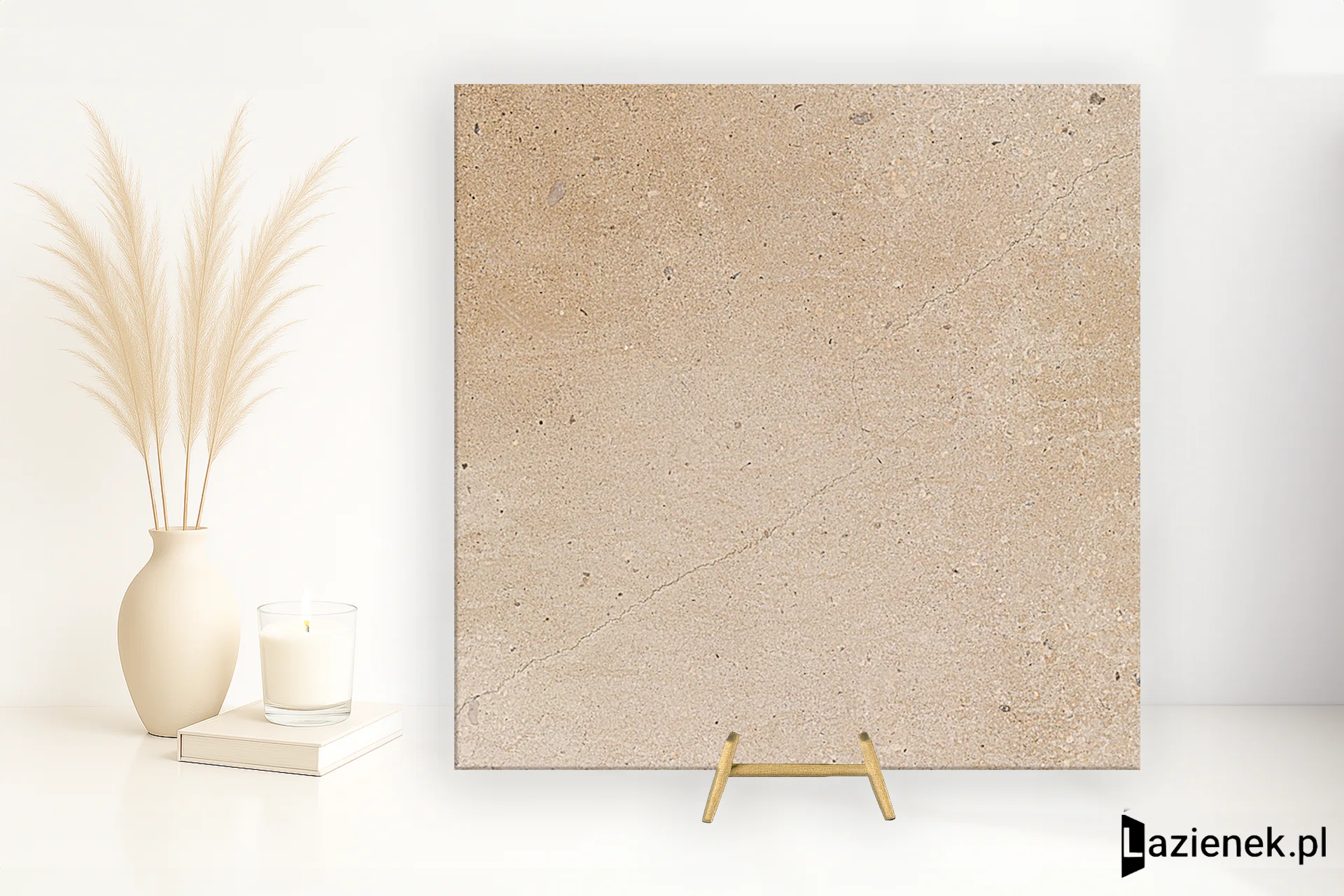 Casalgrande Padana Pietra Baugè Beige połaczenie mat-poler 60x60 cm gr. 9 mm - płytka rektyfikowana/2740054